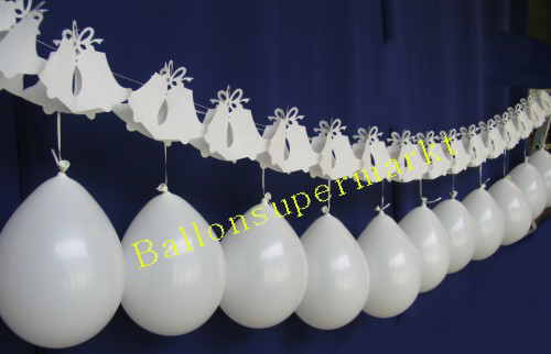 Hochzeitsdeko Girlanden Hochzeits-Glocken Luftballons