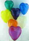 Herzluftballons in bunten Farben fr Hochzeitsfeiern